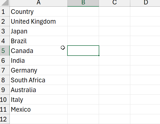 List of countries